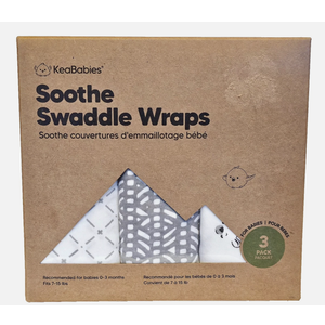 Soothe Swaddle Wraps 3 Pack for 0-3 Months 