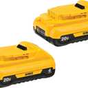DEWALT 20V MAX 4 Ah Lithium Ion Battery 2-Pack (DCB240-2)