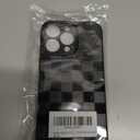 Compatible with iPhone 11 Case,Cute Checkerboard Checkered Cream Silicone Pattern for Women Girl Trendy Slim Fit,TPU Silicone Shockproof Full Camera Protection Cover-Black