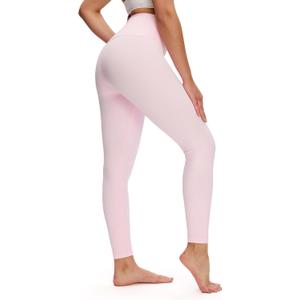 NANJI High Waisted Leggings for Women - Buttery Soft Yoga Pants, Squat Proof Stretch Workout Running Casual Leggings (Pink, M)