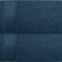 Belizzi Home Cotton 2 Pack Oversized Bath Towel Set 28x55 inches, Large Bath Towels, Ultra Absorbant Compact Quickdry & Lightweight Towel, Ideal for Gym Travel Camp Pool - Mineral Blue