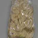 Ser Mulher Long Wavy Hair Extension, 27.5" Drawstring Ponytail | Premium Synthetic Fiber, Bio Protein, Heat-Resistant, Soft & Lightweight (613 Platinum blonde)