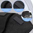 4 Pair Shoulder Pads Set-in Shoulder Pads Soft Breathable ThickenedSponge Pads with Hoop and Loop for Blazer Suit, Jackets, Men's Women's Clothing Sewing Accessories(White & Black)