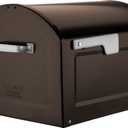 Architectural Mailboxes 950020RZ Centennial Post Mount Mailbox, XL, Rubbed Bronze