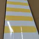 Novabright Lemonade Party Display Stand 55x31 Inch with Yellow White Striped Awning Wooden Vendor Cart Summer Party Decoration for Birthday Baby Shower Lemonade Stand Supplies