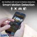 Lorex 4K 8MP Wi-Fi 6 Spotlight Security Camera | Indoor/Outdoor | Color Night Vision | Smart Motion Detection | 32GB Local Storage | 2-Way Talk | IP65 Rated | No Monthly Fees | White