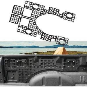 Side Bed Panel Compatible with 2015-2025 Ford F150 (5.5FT ONLY) Side Molle Panel Truck Bed Panel Rear Cargo Storage Shelf Replacement for 2024 Ford F-150 Accessories