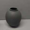 Black Ceramic Large Vase - 9.84 Inch Round Modern Ceramic Vases,Tall Vase for Decor Living Room Table Decor and Festive Home Interiors