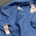 fun shack Flight Attendant Costume Women Blue, Retro Airline Stewardess Outfit with Hat & Gloves Large