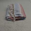 Benevolence LA Authentic Handwoven Mexican Blanket | Yoga Blankets, Outdoor, Picnic, Beach, Camping | Equestrian Saddle | Serape 50x70 inches - Azure, Pack of 1