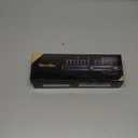 Terviiix Mini Flat Iron for Short Hair Temperature Adjustable, 1/2 Inch Mini Small Portable Ceramic Travel Hair Straightener for Men, Black