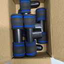 Push Up Bars Gym Exercise Equipment Fitness 1 Pair Pushup Handles with Cushioned Foam Grip and Non-Slip Sturdy Structure Push Up Bar for Men & Women (Blue)