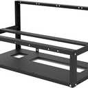 8GPU Mining Rig Frame, Steel Open Air Miner Mining Computer Frame Rig Case for Crypto Coin Currency Bitcoin ETH ETC ZEC Mining Accessories Tools - Frame Only, Fans & GPU is not Included