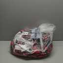 Bedsure Plaid Electric Blanket Twin - Flannel Sherpa Heated Blanket with Plaid Pattern, Heating with 6 Heating Levels, 10 Time Settings, 8-Hour Auto-Off, Warm Gifts for Grandma (Red, 62"x84")