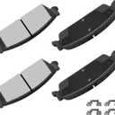 CCIyu D1194 4pcs Rear Ceramic Brake Pads Kits For Cadillac, Chevrolet & GMC (2007-2014)