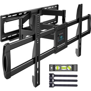 PERLESMITH Full Motion TV Wall Mount for 42-97 TVs up to 165lbs, TV Mount Bracket with Dual Articulating Arms Swivel Tilt Extension, Max VESA 800x400mm, Fits 1618 to 24" Studs, PSXFK1