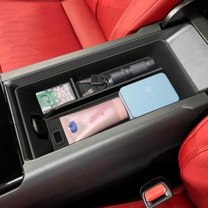 TOPINSTALL 2025 Center Console Tray Compatible with 2025 Toyota Camry (XSE/XLE/SE/LE) Armrest Storage Box Console Organizer for 9th Gen Camry Interior Accessories (2025-Black)