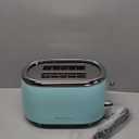 Mueller Retro Toaster 2 Slice with 7 Browning Levels and 3 Functions: Reheat, Defrost & Cancel, Stainless Steel Features, Removable Crumb Tray, Under Base Cord Storage, Turquoise