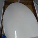 KOHLER 20110-0 Brevia, Slow Close Toilet Seat, Elongated Toilet Seat, Grip-Tight Bumpers Quick-Attach Hardware, White
