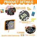party greeting Math Growth Mindset Bulletin Board Set Maths Classroom Decoration Mathematics Paper Cutout Number Bulletin Board Border for Inspirational School Educational Wall Decor Teacher Supplies