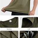 Mens Gym Tank Tops Sleeveless Shirts Cut Off Quick Dry Muscle Shirt Running Beach Loose Fit Tee (Small, Green)