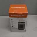 Mini Plug in Heater, Portable Wall Space Heater with Remote, Small Wall Outlet Heating with Adjustable Thermostat and 12H Timer, LED Display for Home Office Bathroom Indoor Use (Snow)