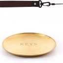 Key Bowl and Keychain Set - Decorative Bowl and Tray for Entryway Table, Jewelry Dish, Perfume Holder, Wallet Tray