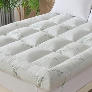 WhatsBedding 5 Inch Memory Foam Mattress Topper Full Size for Back Pain Relief, with Cooling Breathable Bamboo Viscose Air Layer, Soft Pillow Top Mattress Topper, 75x54x5in