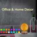 VGAzer Levitating Moon Lamp, Floating and Spinning 3D Moon Light 16 Colors Model ,Gifts for Women,Thanksgiving Christmas Gifts for Kids,Friends
