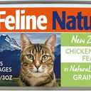 Feline Natural New Zealand Canned Catfood Wet Food, High-Meat, Low-Carb, & Grain Free Cat Food Wet, Chicken & Lamb, Feast, 3 oz, Pack of 24, Best Before: May 1, 2027