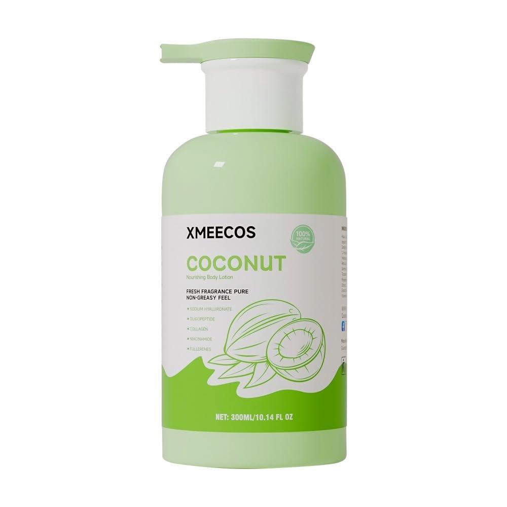 XMEECOS Nourishing Fruit Body Lotion with Collagen, Niacinamide Fresh Fragrance, Non-Greasy, Hydrating Lotion for Daily Use(300ml, Coconut)
