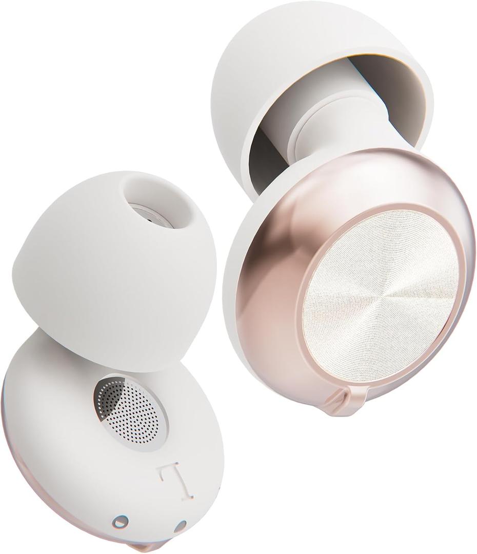 Bigsmile Adjustable Ear Plug, 3-in-1 Noise Reduction EarPlugs, Flexible Earplugs for Sleep, Focus, Air Travel, Concert, Car Racing, Socializing, Festivals & More, 45 dB Noise Canceling (White)