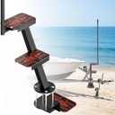 Heavy Duty Boat Trailer Steps with Safety Handle, EVA Anti-Slip Mat, 700 Lbs Capacity, 3 Step Tongue Ladder with Handle, Easy Installation, Universal Fits for Trailers Tongue Steps