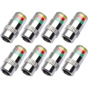 ANKIA 8Pcs 2.4Bar 36PSI Car Tire Pressure Monitor Valve Stem Caps Sensor Indicator 3 Color Eye Alert