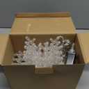 Christmas Snowflake Lights 10-Drop, 9ft 150 LED Twinkling Icicle Style, Waterproof Connectable Hanging for Xmas Indoor Outdoor Porch Eaves Window Curtain Decoration (Blue with White)