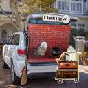 JOYIN Halloween Magic Platform Theme Decorations Kit with Digital Stickers, Cutout and Tablecloths Trunk or Treat Decorations for Car Archway Garage Door Haunted House Decor