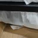 Fluted Nightstand Charging Station,Wood Modern Night Stands Storage Cabinet for Bedroom, Black Bedside Table with Drawers