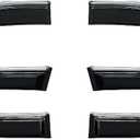 Window Visor 6 Piece Set for Toyota Sienna 2021 2022 2023 2024 2025 / Safe RAIN Out-Channel Guard Deflector (for Sienna 21-25 6-Piece Set Chrome)