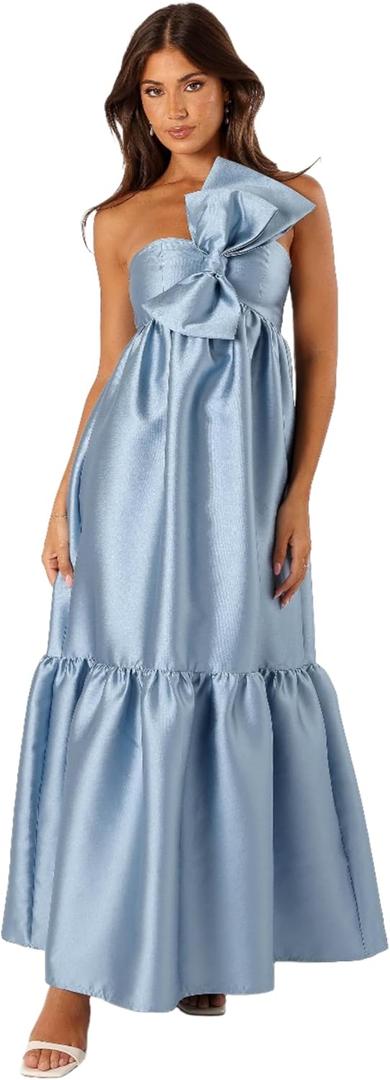 Petal & Pup Women's Betina Bow Front Maxi Dress M