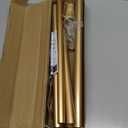 16120 Inch Curtain rods, 1 Inch Diameter Splicing and Telescoping Structure Window Treatment Rods Set Adjustable Drapery Rods Heavy Duty Pole, Warm Gold