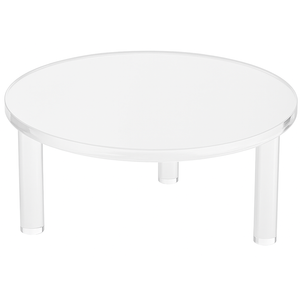 1 Pc 8 Inch Round Acrylic Risers Display Stands Small Clear Round Acrylic Display Riser for Cake Food Jewelry Figurines Collectibles Table Decor Organizer
