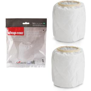 Shop-Vac 90115 Dacron Cloth Filter Replacements for Most Shop-Vac Wet/Dry Vacuum Cleaners 5 Gallon and Above, 9011500, 2 Pack