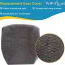 Priprilod Cloth Mist Gray Driver Side Bottom and Foam Cushion Replacement Seat Cover Compatible with Dodge Ram 1500 2500 3500 1998 1999 2000 2001 2002