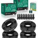YHTAUTO 5x120 Hub Centric Wheel Spacers 30 mm Compatible with BMW 1/3/5/6/7/8/M3/M5/M6/Z3/Z4/Z8 Series, w/ M12x1.5 & 10.9 Grade Studs, 72.56 mm Hub Bore 5 Lug 4PCS Black Wheel Spacer