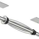 Paper Towel Holder Under Cabinet, Single Hand Operable Easy Tear Wall Mount with Damping Effect, Self-Adhesive or Drilled for Kitchen Bathroom (Sliver)