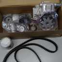 Timing Belt Kit with Water Pump Compatible with 2.5L Subaru 06-10 Forester, 06-11 Impreza, 10-12 Legacy, 2009-2012 Outback (EJ253 H4 SOHC 16V Engine) Replaces TKF-006, TCK304, TCKWP304A