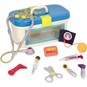 B. toys  Doctor Play Set For Kids  Kids Doctor Toys  10 Pieces  Realistic Medical Tools  Pretend Play Kit For Toddlers  Dr. Doctor (10 Pcs)