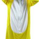 Adult Unisex Pink Yoshi Kigurumi Onesie Suit Halloween Christmas Anime Pajamas Green Yoshi Cosplay Costumes Disfraz Couple (Medium, Yellow)