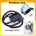 Washer Latch Assembly Fits for Whirlpool WTW5010LW0 WTW5010LW1 WTW5015LW0 WTW5015LW1 WTW5057LW0 WTW5057LW.for Crosley CAW45125LW0 CAW45125LW.for Maytag MVW5035MW0(Replaces W11414731 W11513248 )