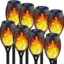 Kurifier Solar Lights Outdoor, 8Pack Solar Torch Light with Flickering Flame, Waterproof Solar Garden Light, Outdoor Solar Lights for Yard, Flame Torches for Outdoor Decorations Decor Yard